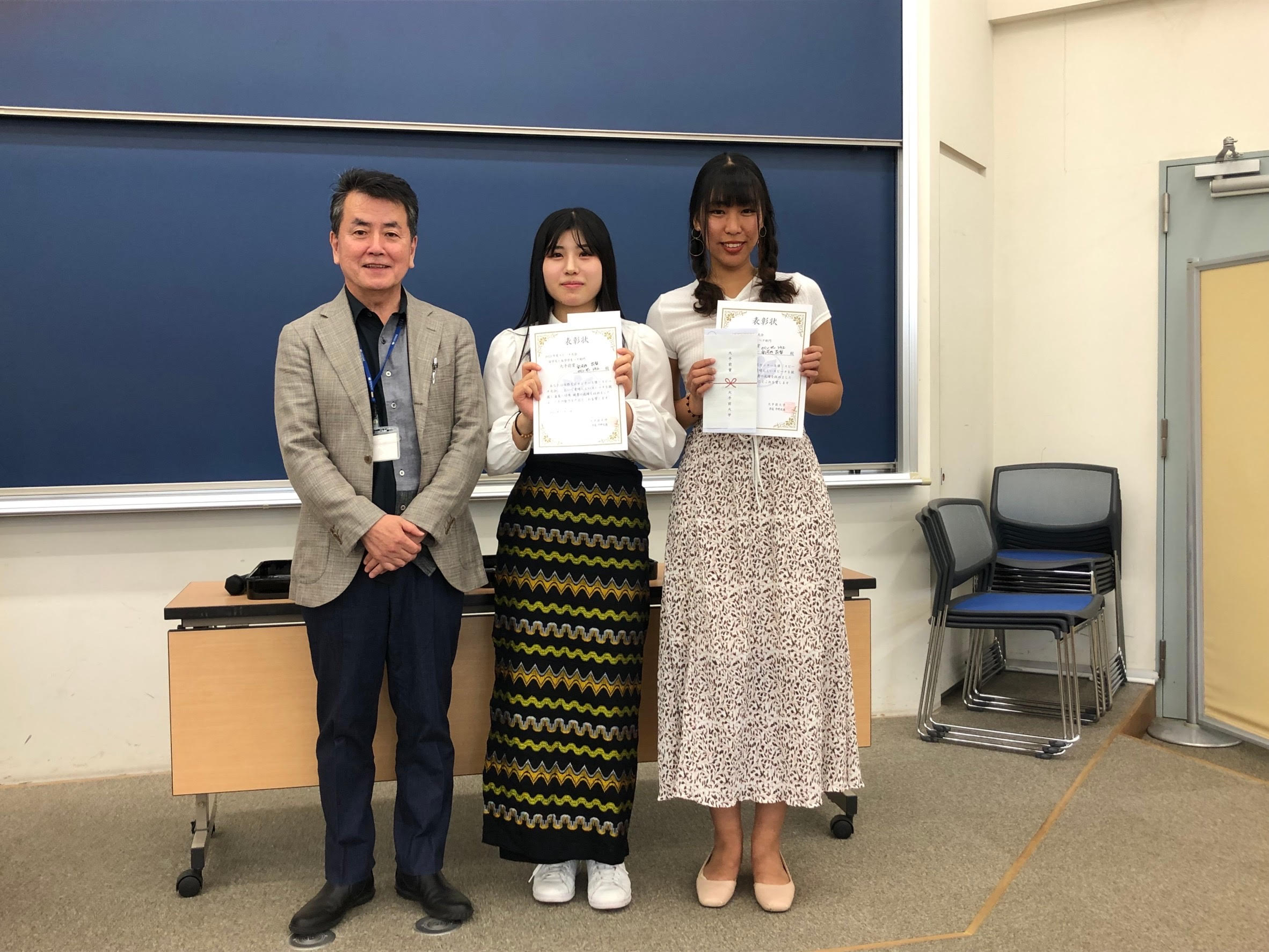 留学生と本学学生ペア部門:大手前賞