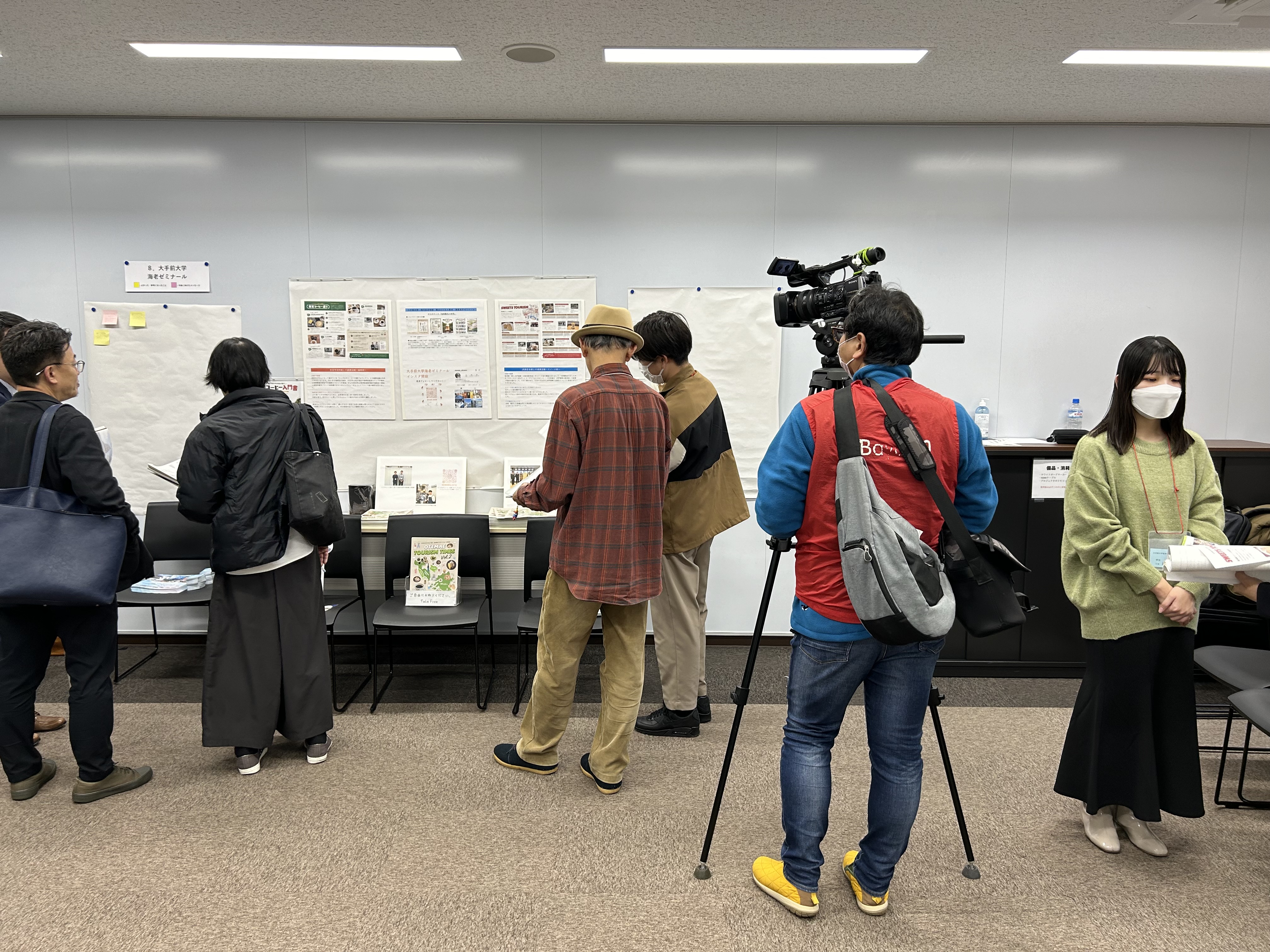 ケーブルテレビも撮影に来ていました