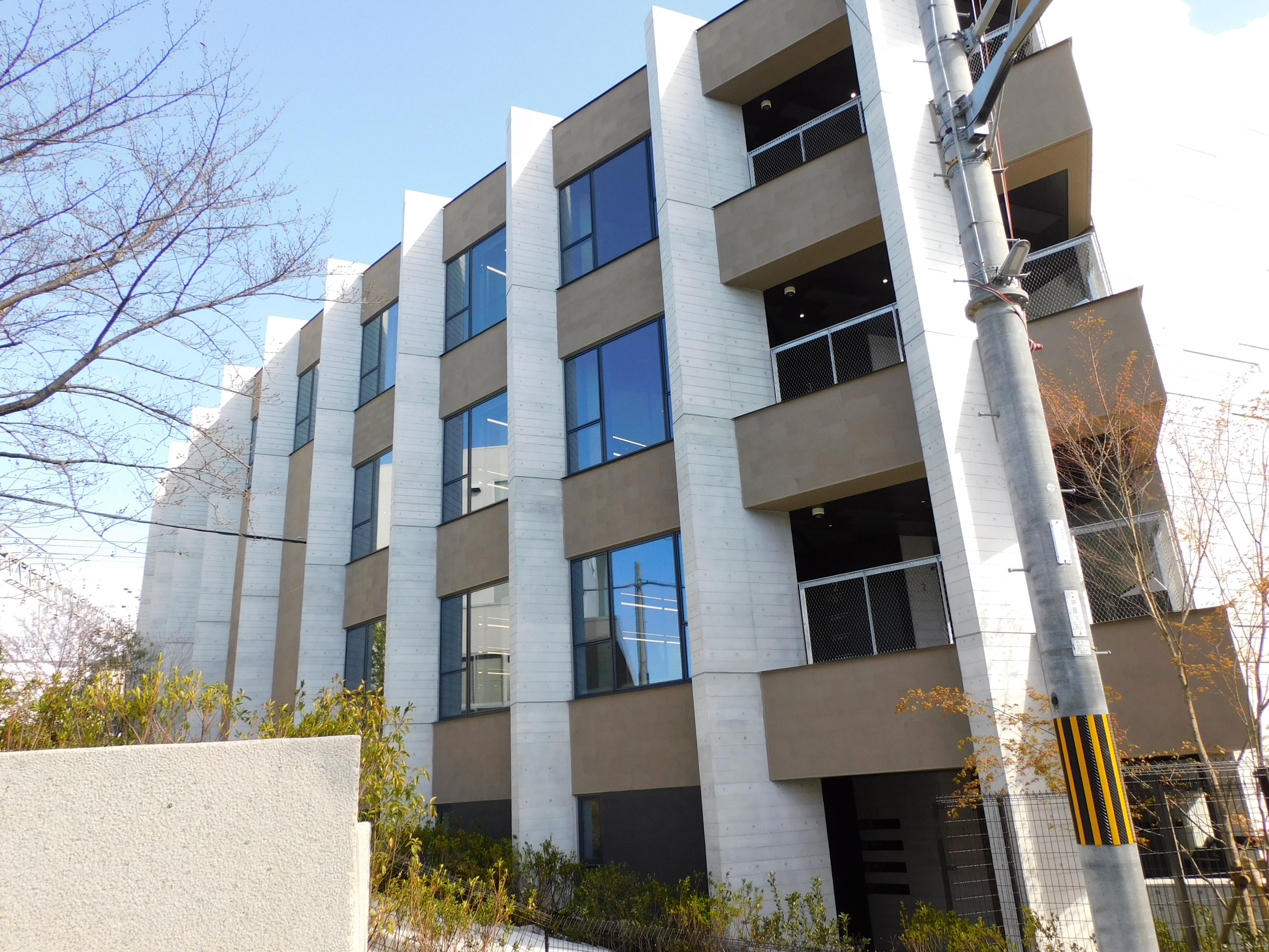 Exterior of the new school building "Building K"
