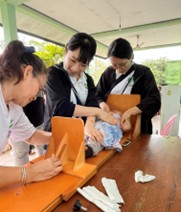 Participating in nutritional checks for children under the age of five