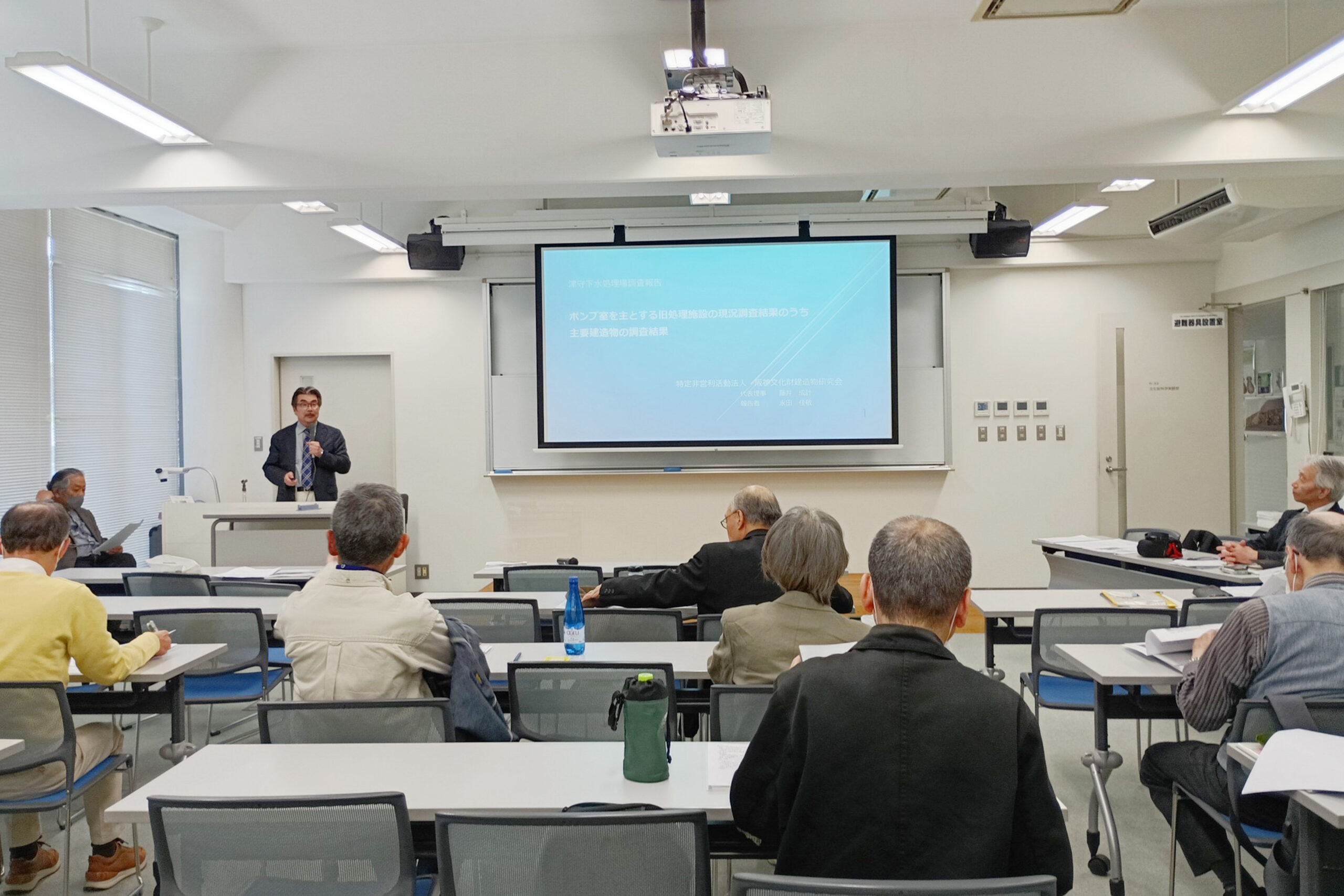 Presentation by Mr. Nagata of the Hanshin Cultural Heritage Building Research Association